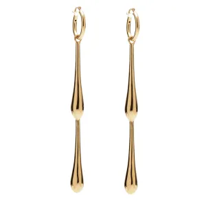 Stream Earrings in Gold