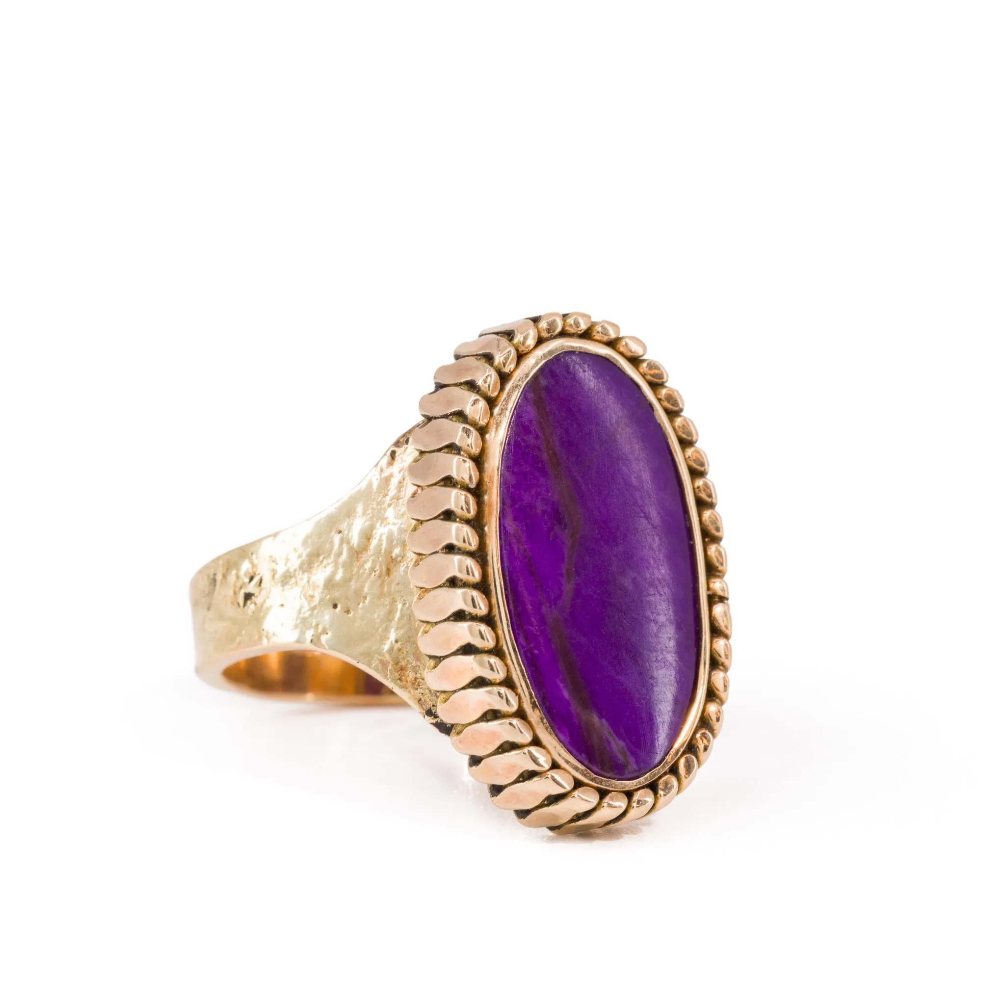 Sugilite 4.4 Carat 14k Handcrafted Gemstone Ring