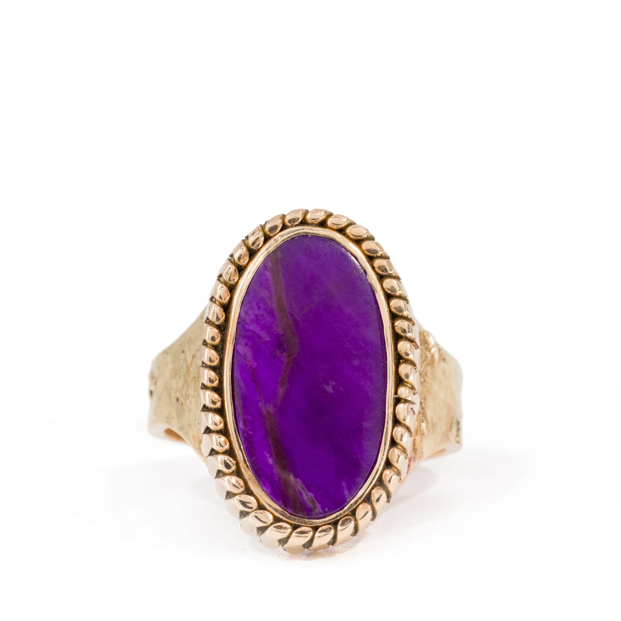 Sugilite 4.4 Carat 14k Handcrafted Gemstone Ring