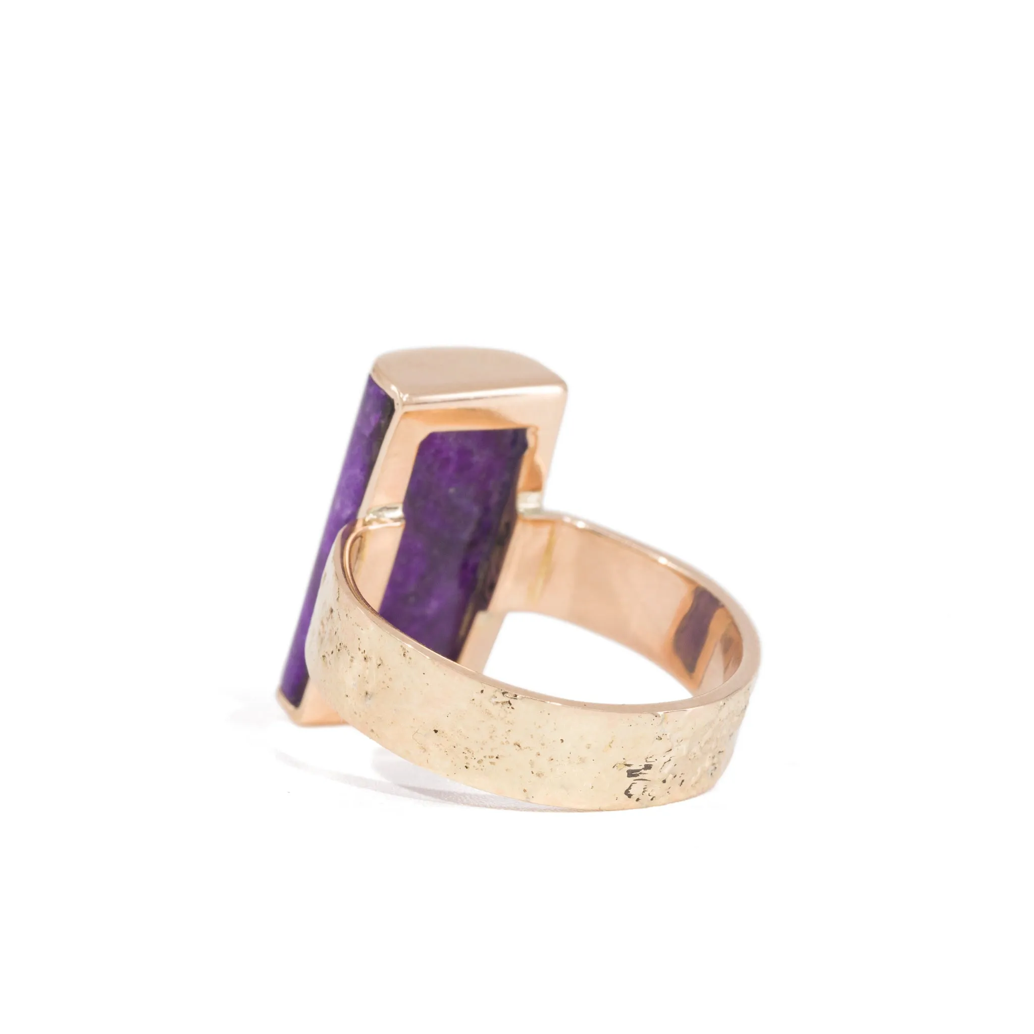 Sugilite 7.33 Carat 14k Handcrafted Gemstone Ring