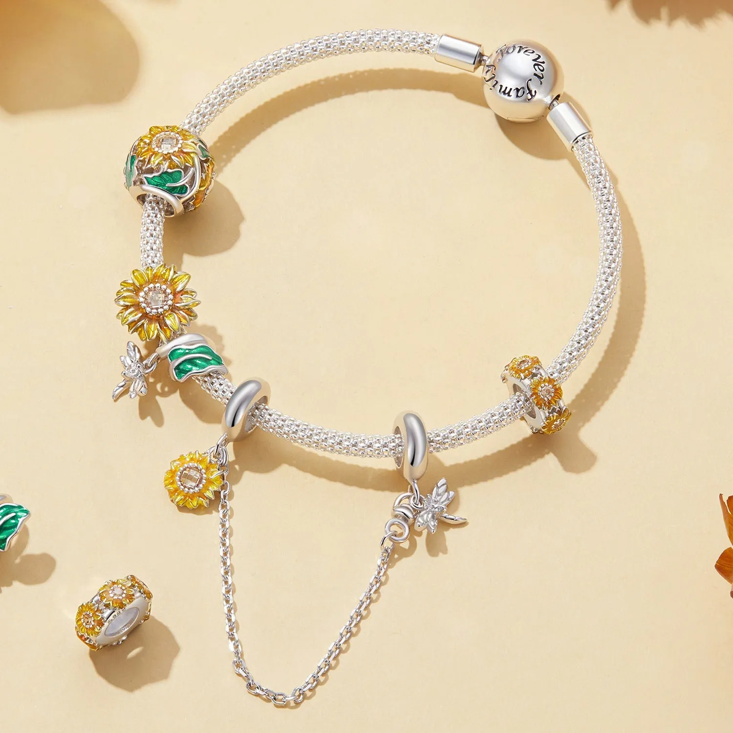 Sunflower Bead Charm