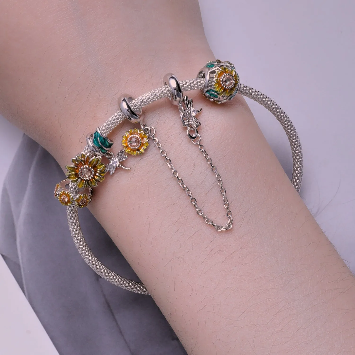 Sunflower Bead Charm