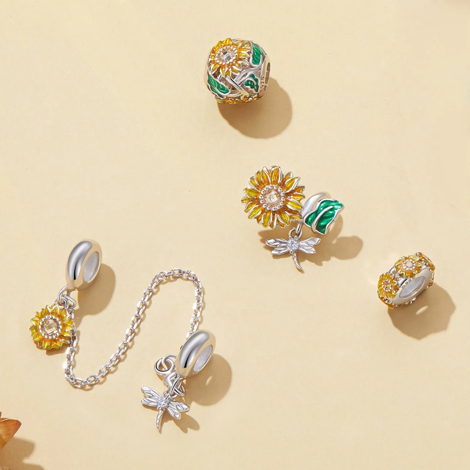Sunflower Bead Charm