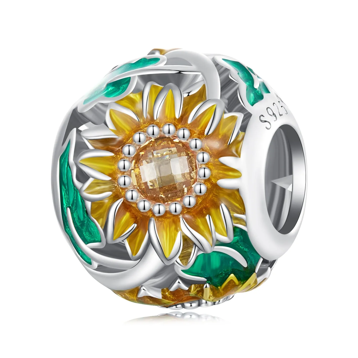 Sunflower Bead Charm