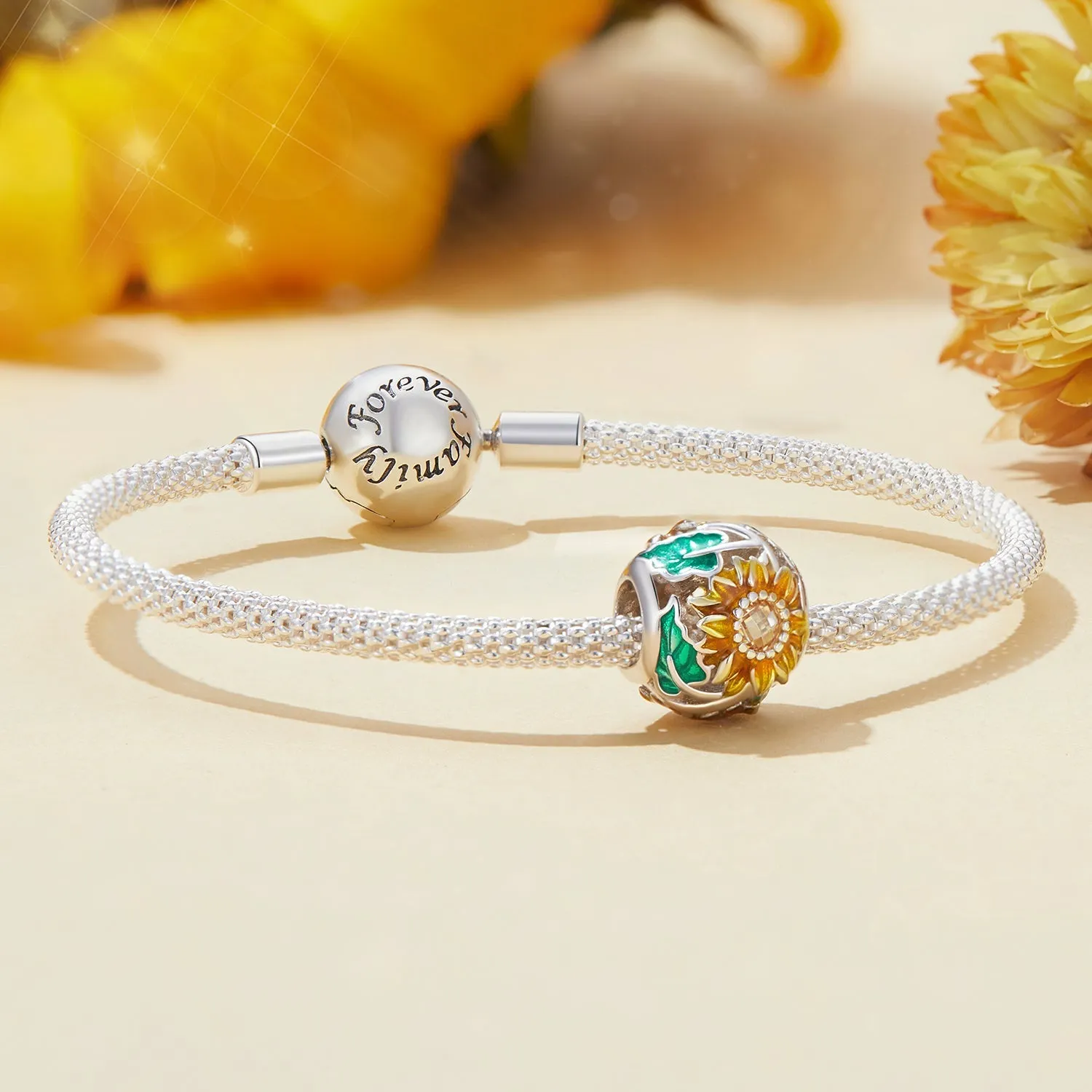 Sunflower Bead Charm