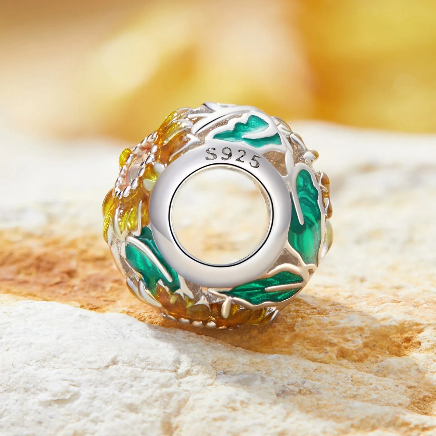Sunflower Bead Charm