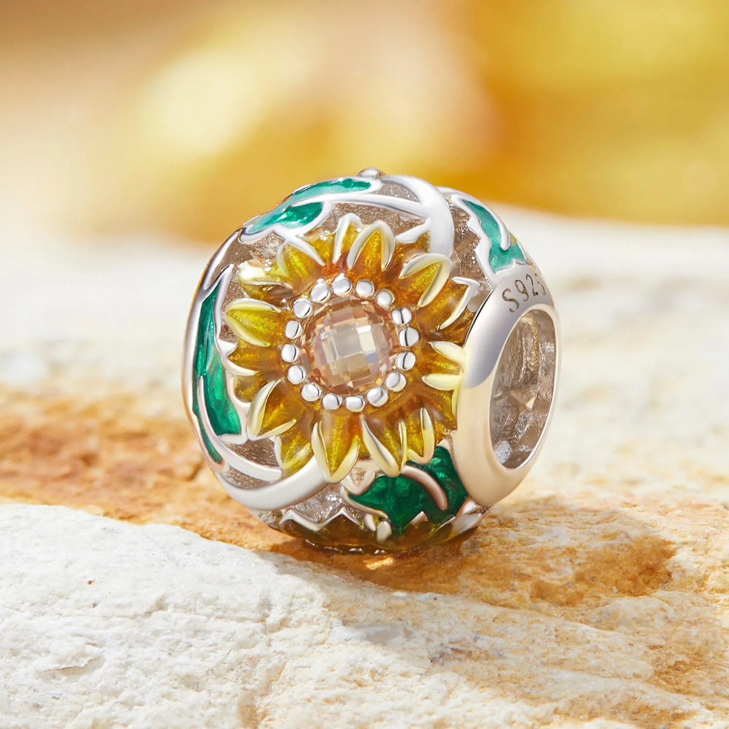 Sunflower Bead Charm
