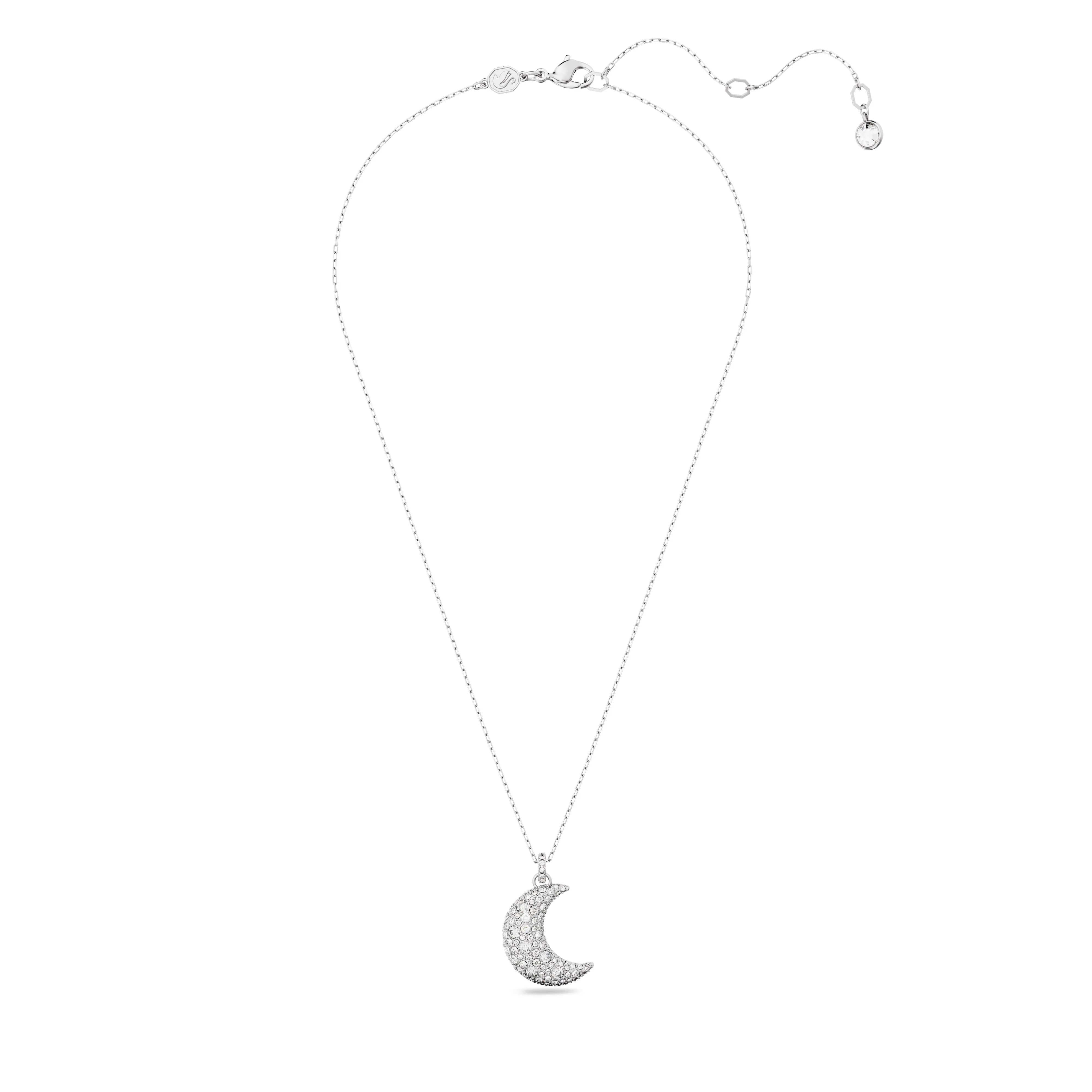 Swarovski Luna Rhodium Necklace