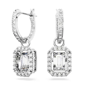 Swarovski Millenia Octagon Rhodium Drop Earrings