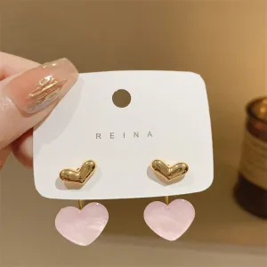 Sweet pink love exquisite earrings