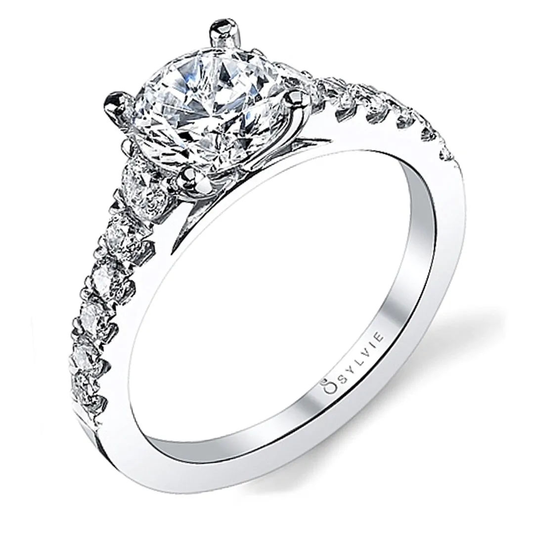 Sylvie Graduated Diamond engagement Ring