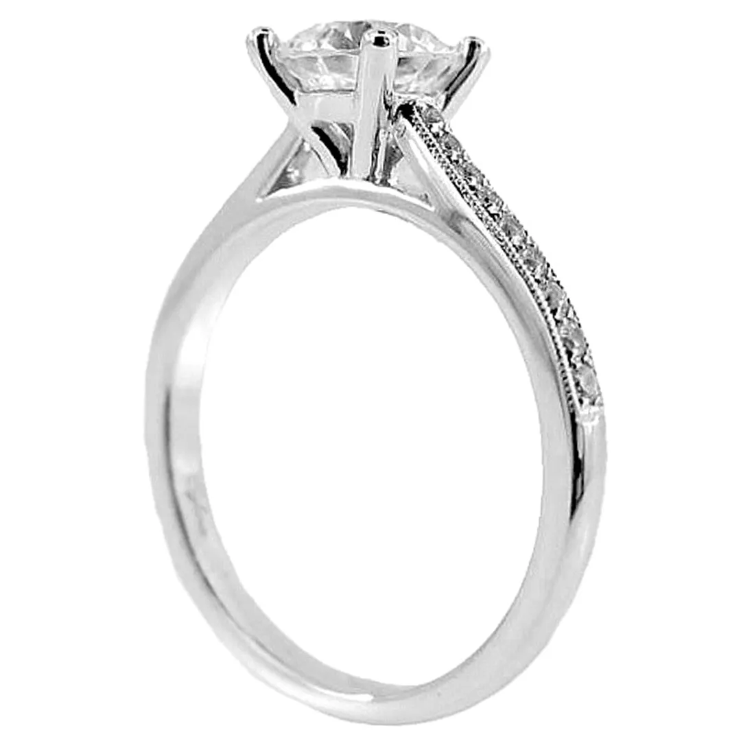 Sylvie Pave Diamond Engagement Ring