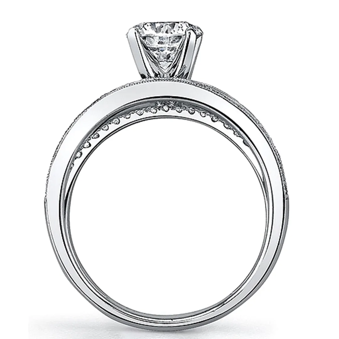 Sylvie Triple Band Diamond Engagement Ring