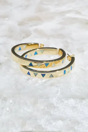 Talisman Opal Hoops