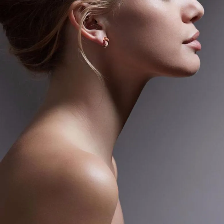 Talon Cat Claw Hoop Earrings - Rose Gold Vermeil