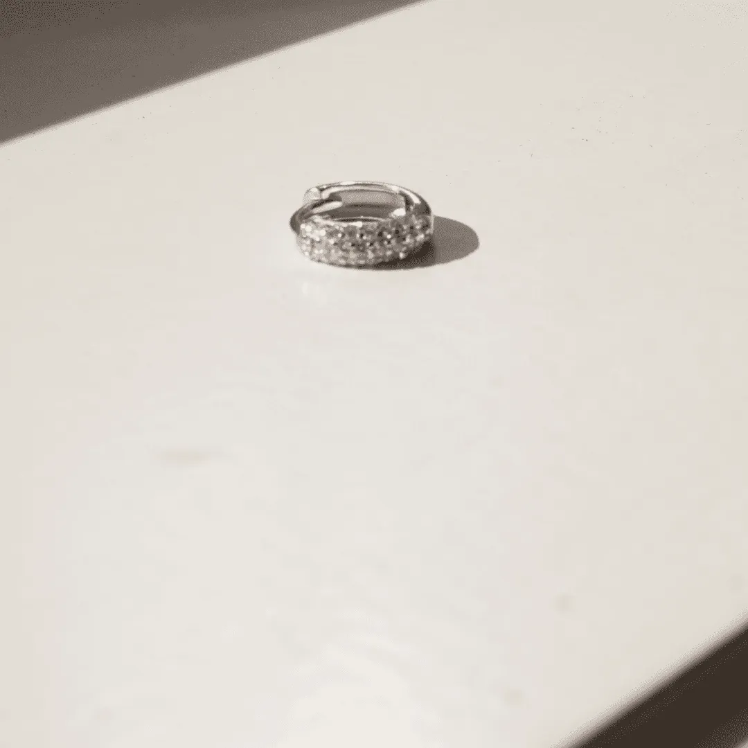 THE AURORA HOOP S - sterling silver