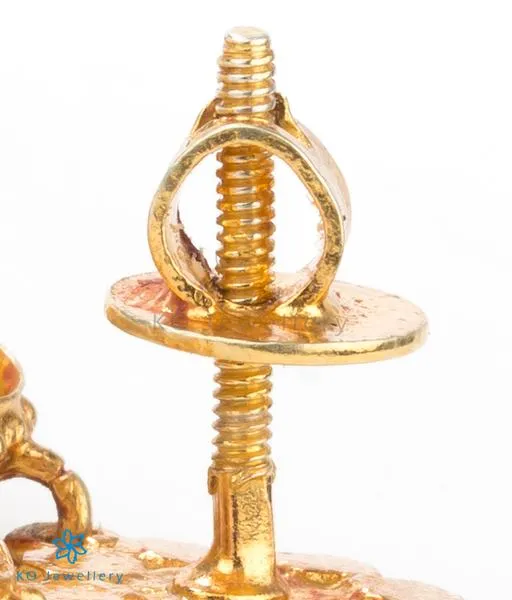 The Sattvam Silver Floral Pendant Set