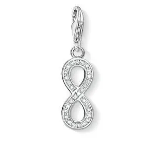 Thomas Sabo Charm Club Sterling Silver White Zirconia Eternity Charm D