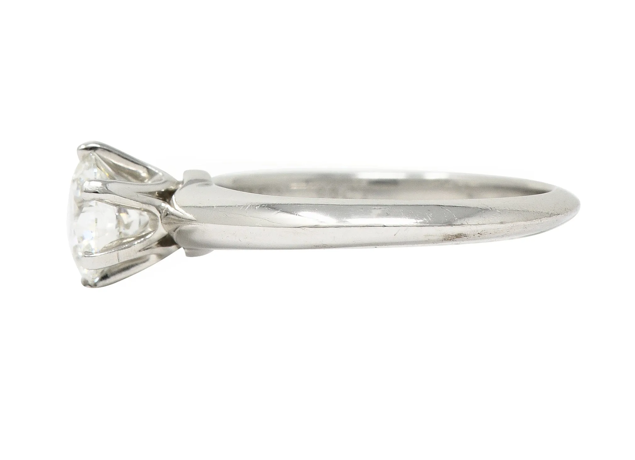 Tiffany & Co. Contemporary  0.90 CTW Diamond Platinum Engagement Ring GIA