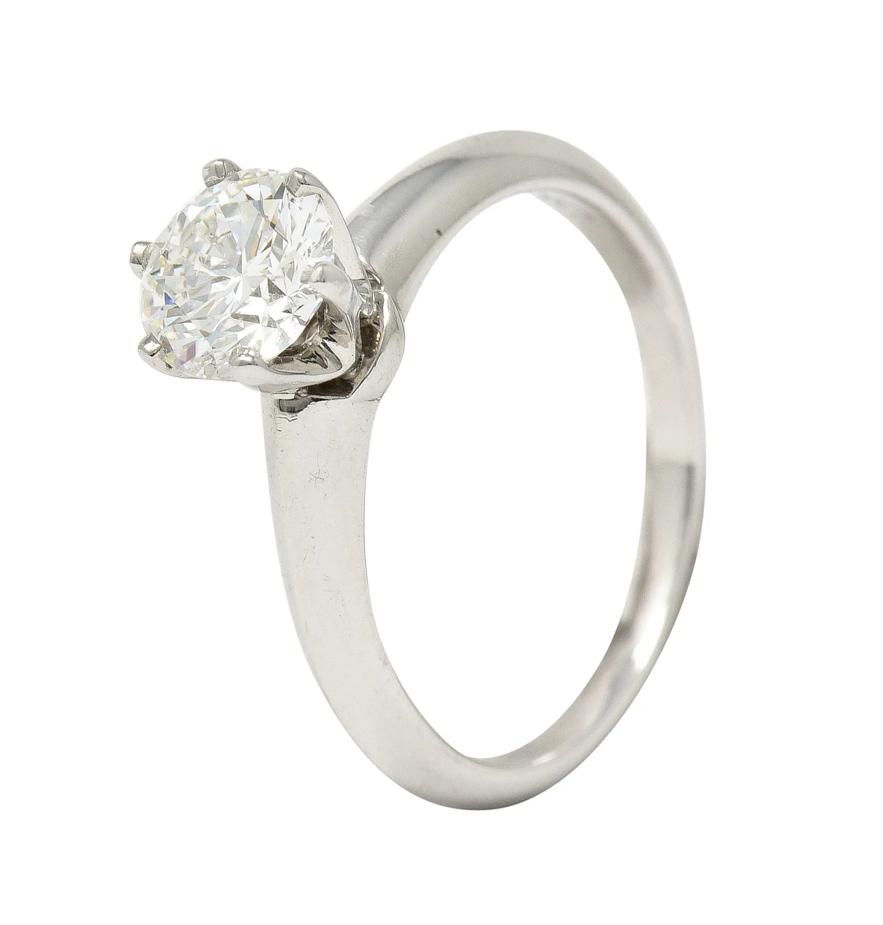 Tiffany & Co. Contemporary  0.90 CTW Diamond Platinum Engagement Ring GIA