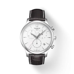 TISSOT TRADITION CHRONOGRAPH WHITE ON LEATHER
