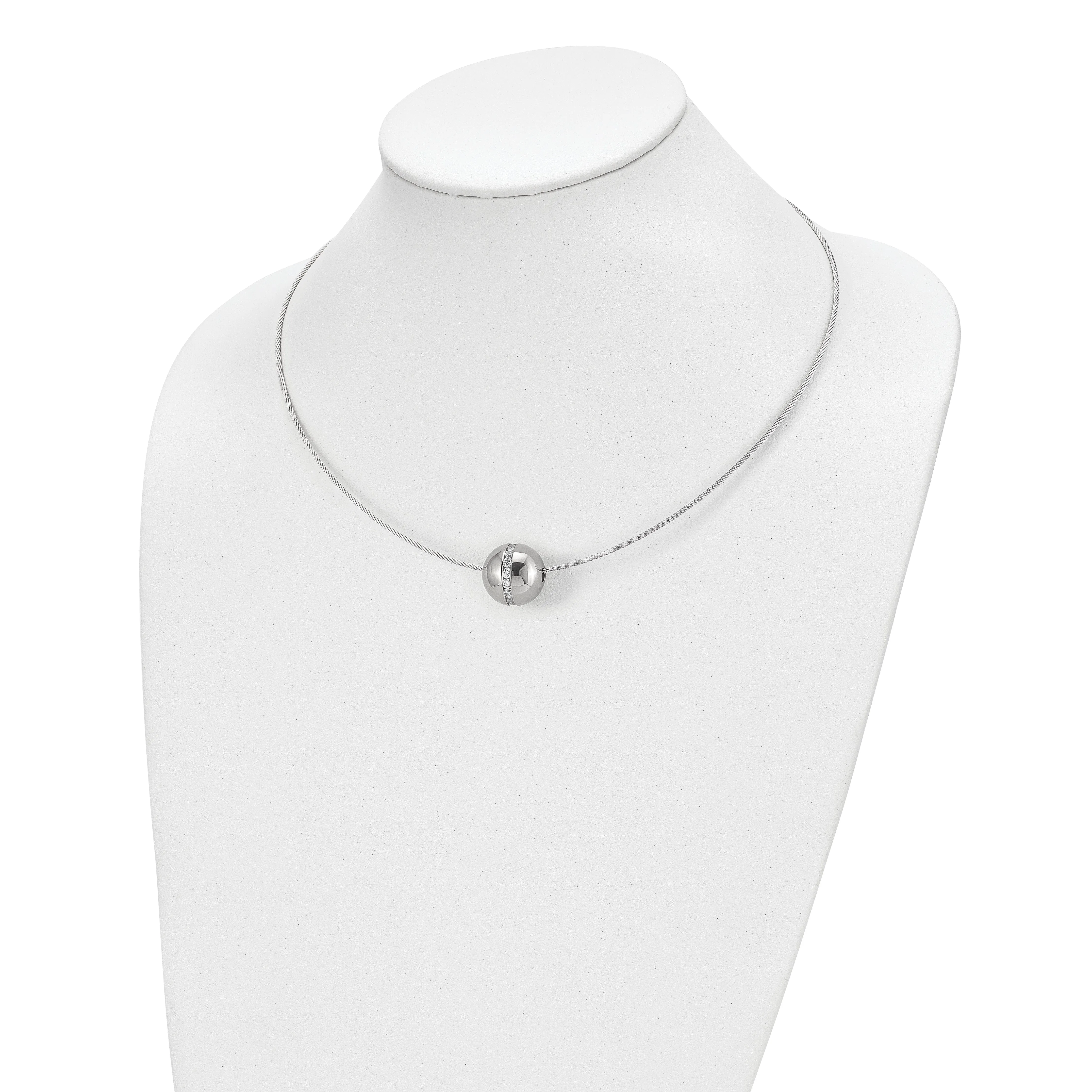 Titanium Pendant Stainless Steel Wire Necklace