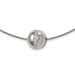 Titanium Pendant Stainless Steel Wire Necklace