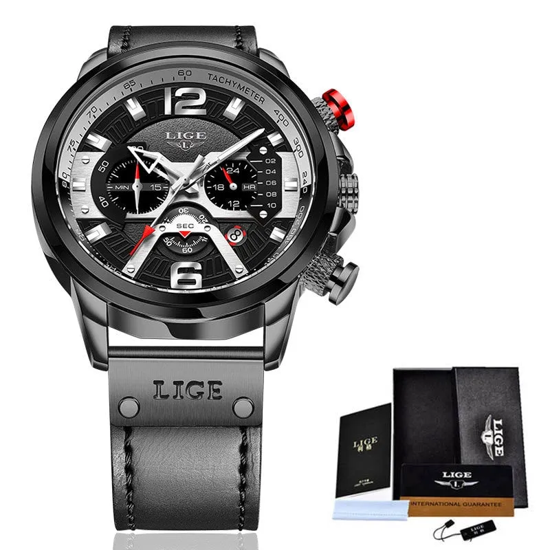 Top Brand Luxury Military Leather Wrist Watches