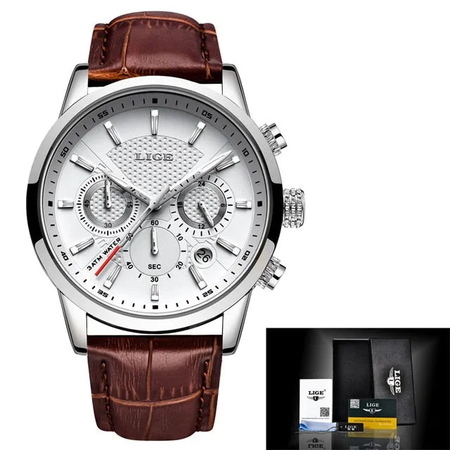 Top Brand Luxury Military Leather Wrist Watches