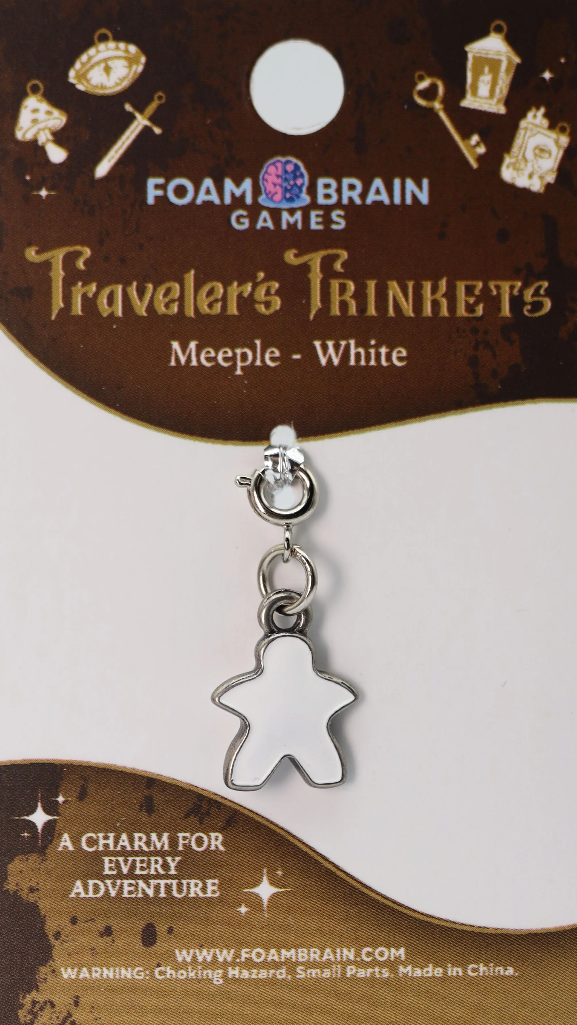 Traveler's Trinkets: Meeple - White Charm