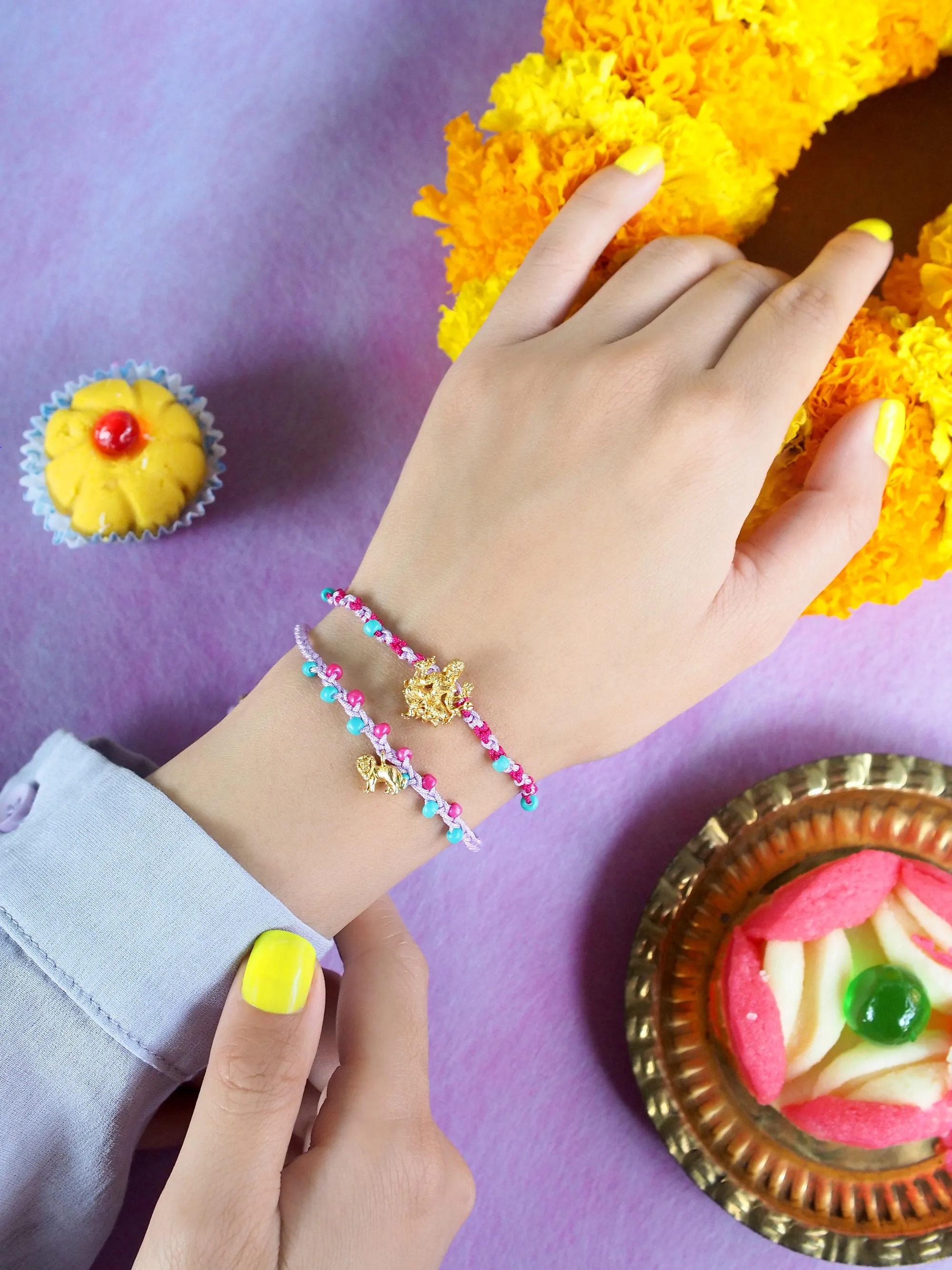 Tridevi Parvati Colorful SET Bracelets |  Favora - Trinity