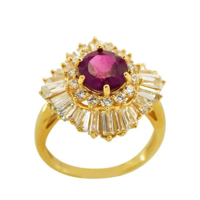 TVJ1913 - Gemstone Gold Ring