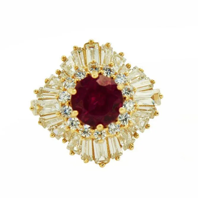 TVJ1913 - Gemstone Gold Ring