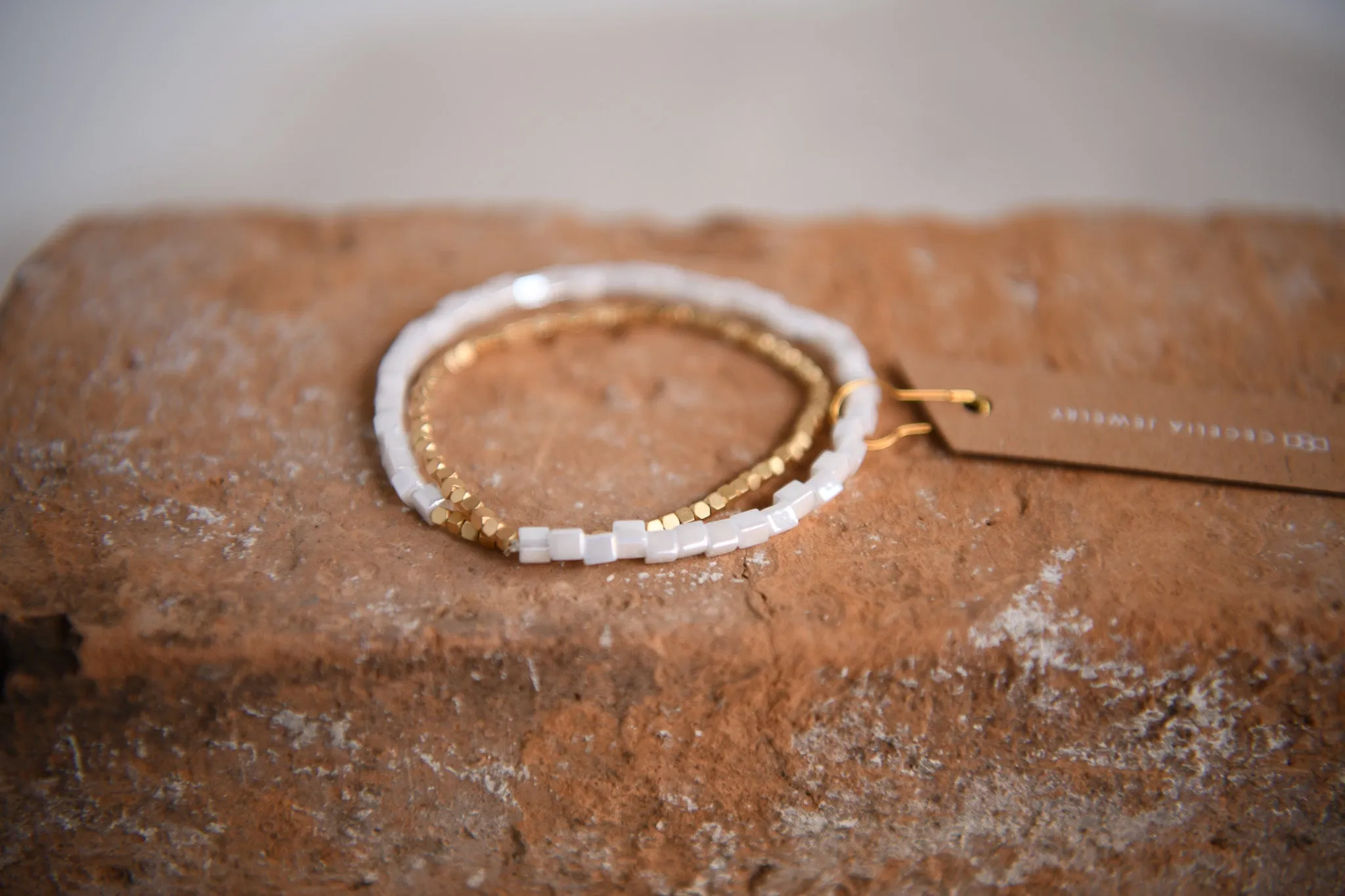 Twilight Gold Faceted Double Wrap Bracelet