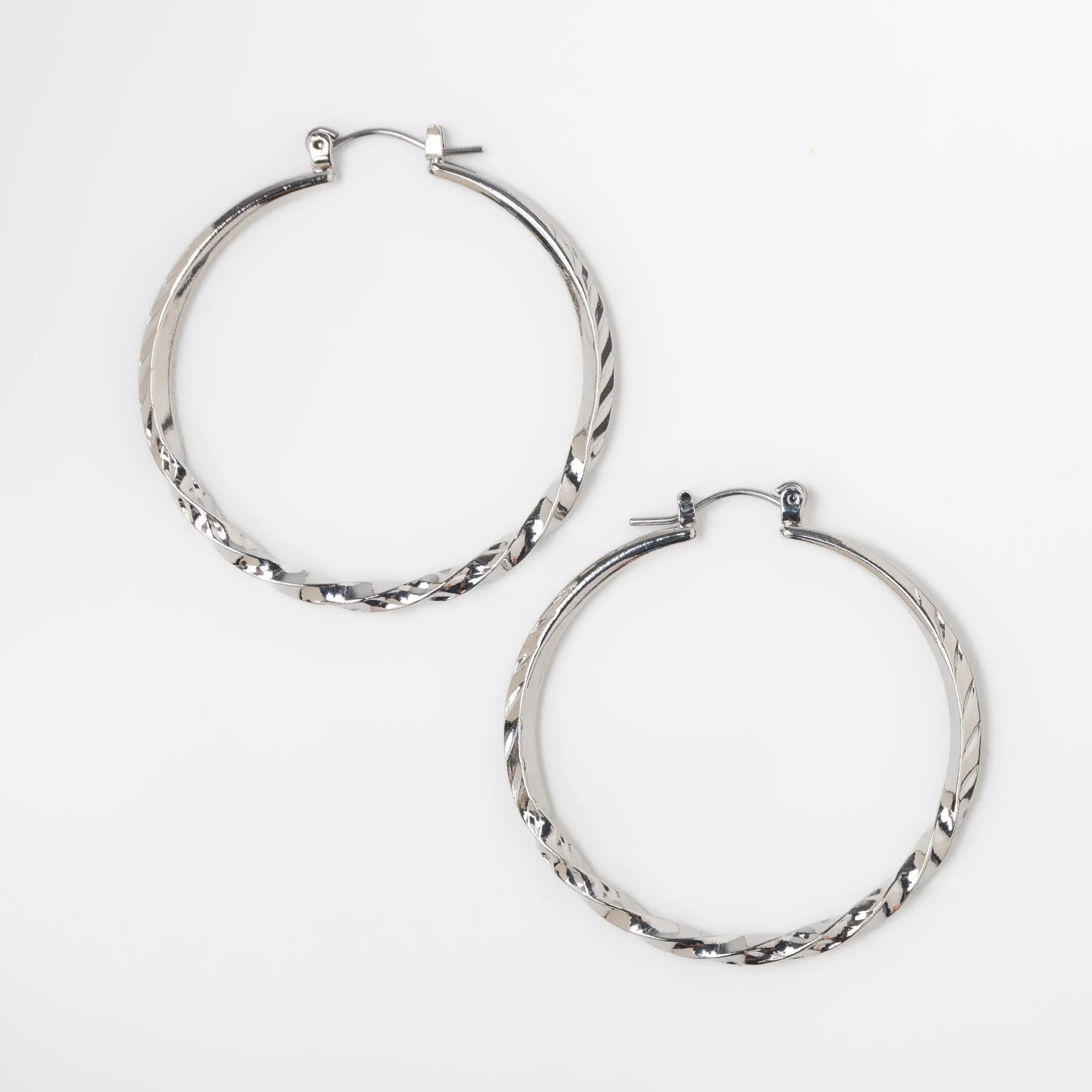 Twisted Hoop Earrings