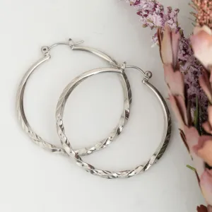 Twisted Hoop Earrings