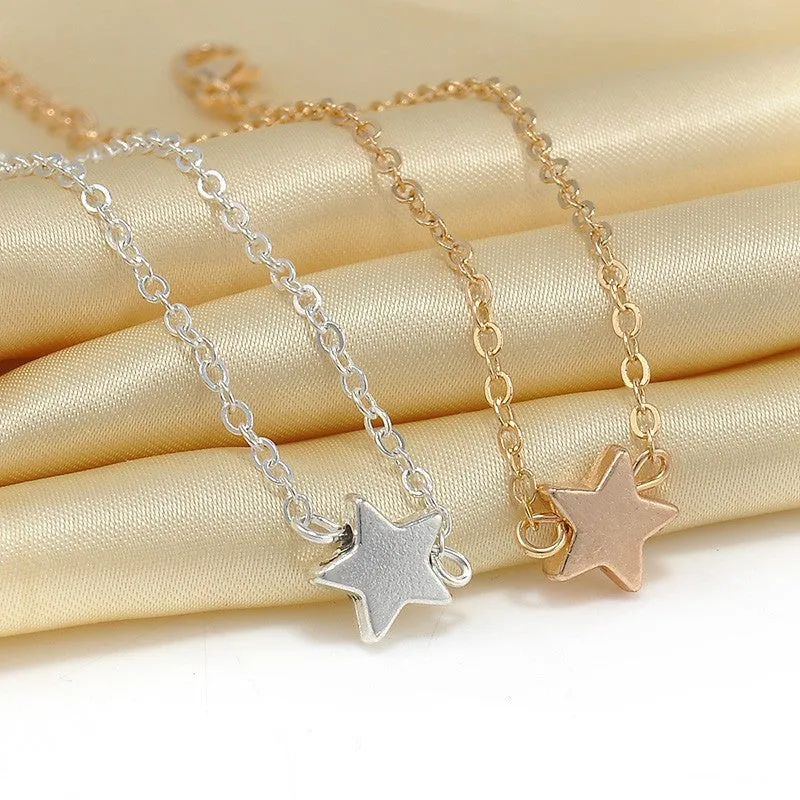 Two Piece Star Chain Charm Bracelet