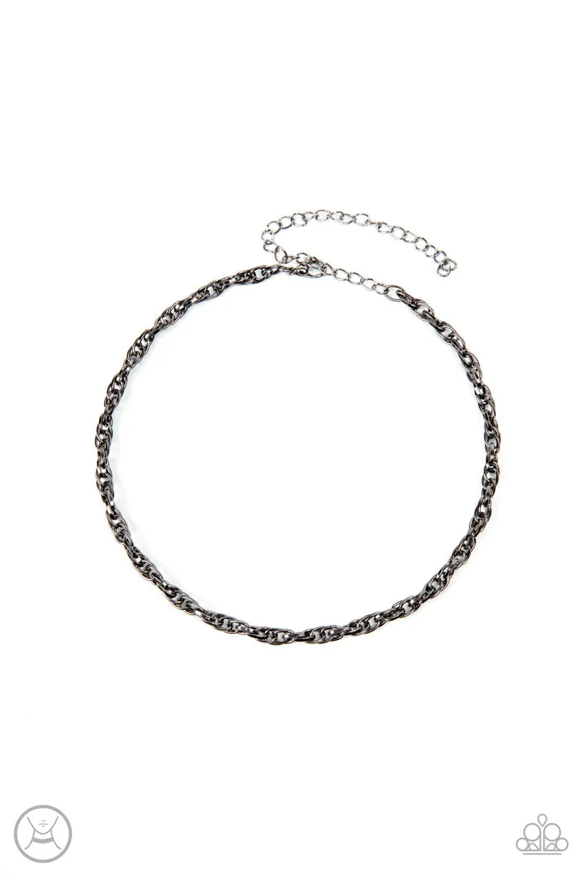 Urban Underdog Black Paparazzi Choker Necklace