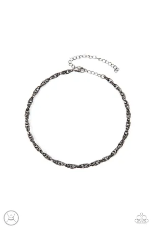 Urban Underdog Black Paparazzi Choker Necklace