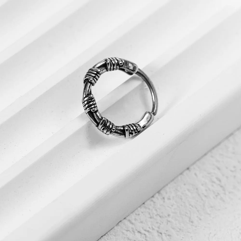 Urban Vibe Stainless Steel Hoop Earrings for Men
