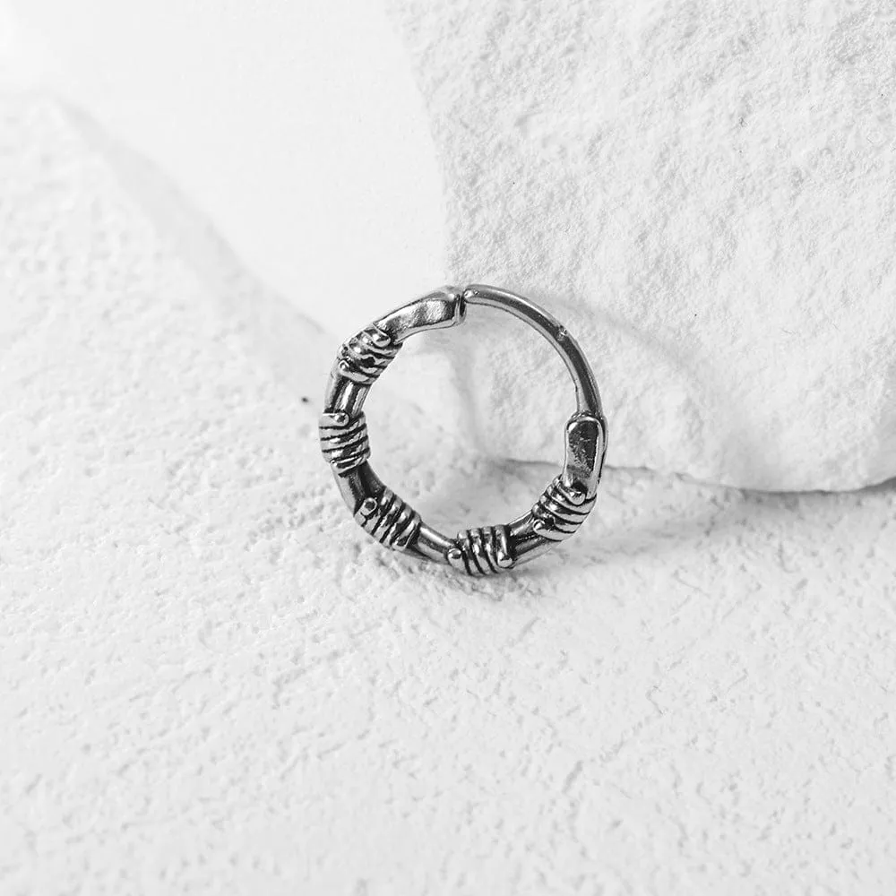 Urban Vibe Stainless Steel Hoop Earrings for Men