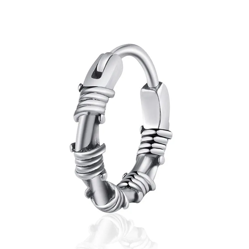 Urban Vibe Stainless Steel Hoop Earrings for Men