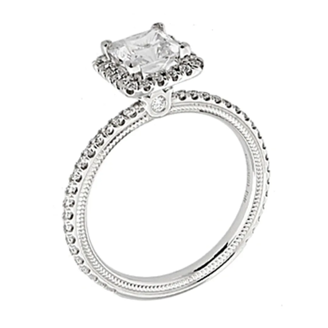 Verragio Pave Halo Diamond Engagement Ring