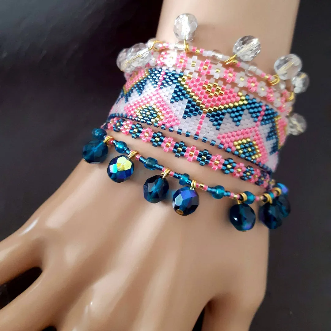 Vertical Peyote Pattern - Bracelet ACIDULE2