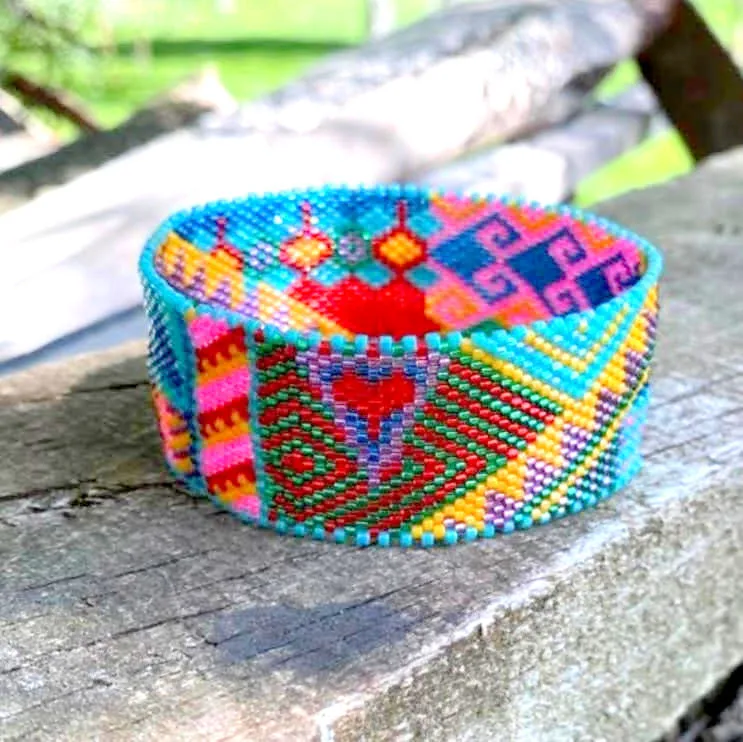 Vertical Peyote Pattern - Bracelet OLEF