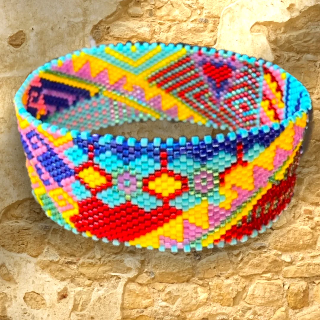 Vertical Peyote Pattern - Bracelet OLEF