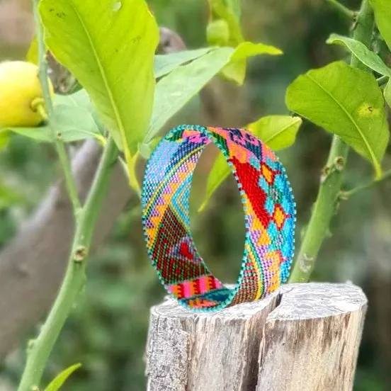 Vertical Peyote Pattern - Bracelet OLEF