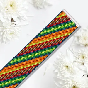 Vertical Peyote PATTERN - Bracelet VERONE
