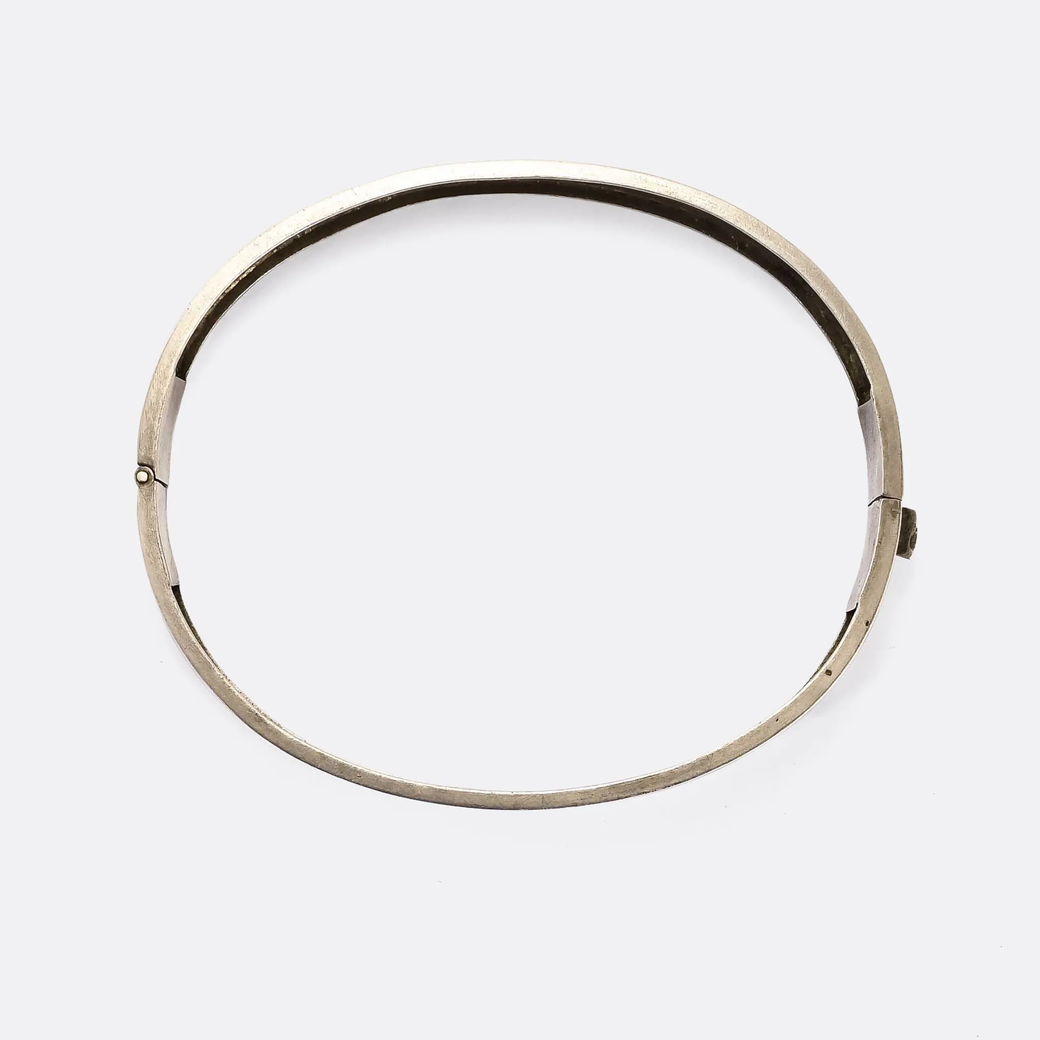 Victorian RICORDO Souvenir Silver Bangle