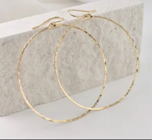 Vintage 14K Gold Filled Hoop Earrings